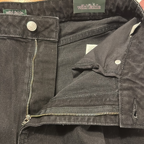 Super-High Rise Distressed Baggy Jeans - Wild Fable™ Black Wash - Picture 13 of 16